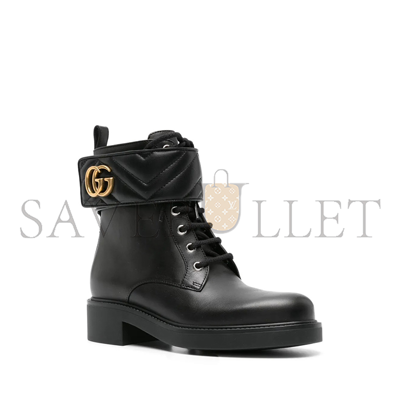 GUCCI DOUBLE G LOGO ANKLE BOOTS GUCCI DOUBLE G LOGO ANKLE BOOTS